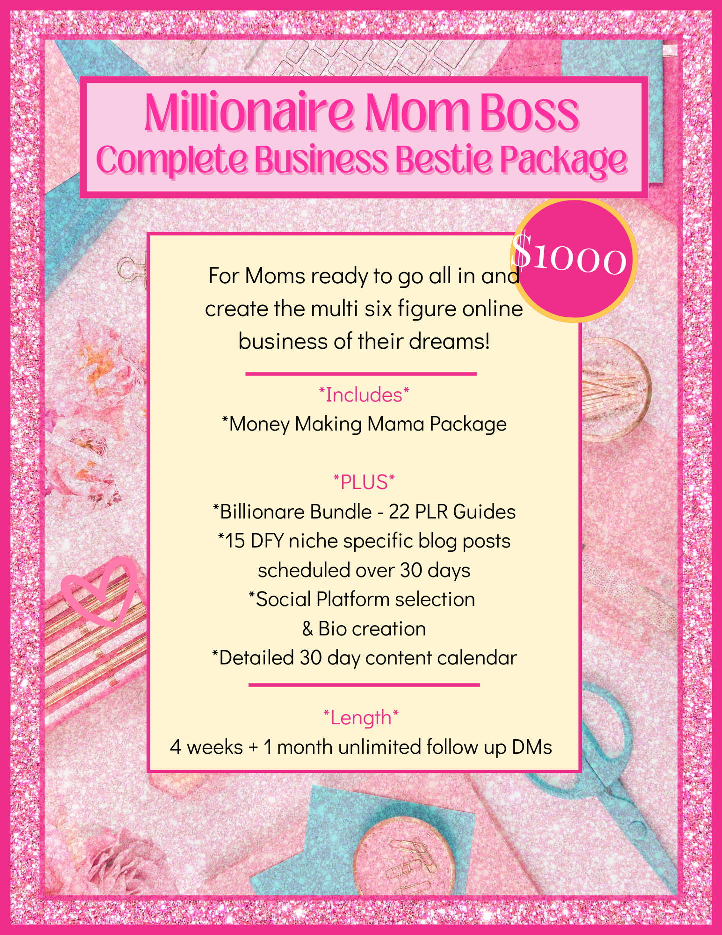 Millionaire Mom Boss - Complete Business Bestie Package