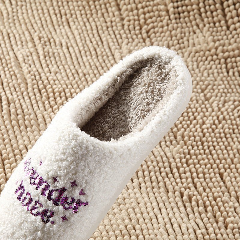 Lavender Warm Winter Cotton Slippers - NurseMade Naturals